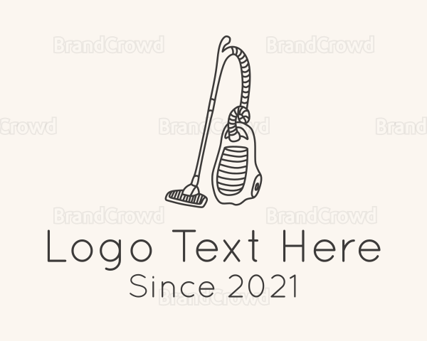 Minimalist Vacuum Cleaner Logo