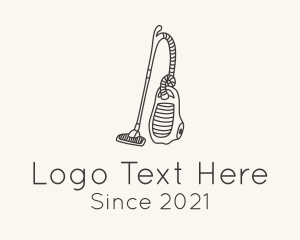Sanitize - Minimalist Vacuum Cleaner logo design