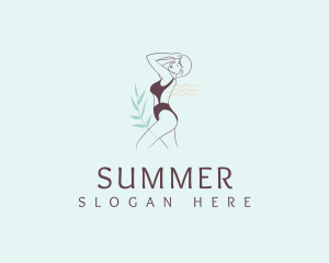 Summer Feminine Bikini logo design