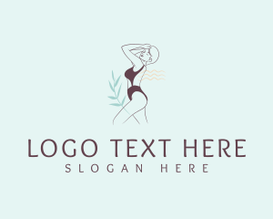 Feminine - Summer Feminine Bikini logo design