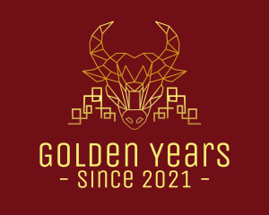 Golden Realty Ox logo design