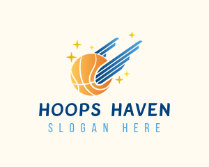 Hoops - Wings Basketball Team logo design