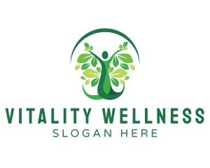 Human Plant Wellness logo design