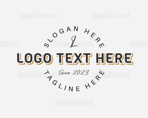 Round Boutique Brand Logo