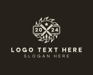 Craft - Lumberjack Woodwork Contractor logo design