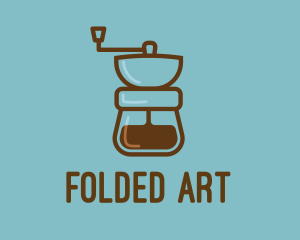 Coffee Maker Line Art logo design