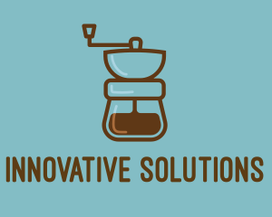 Brew - Coffee Maker Line Art logo design
