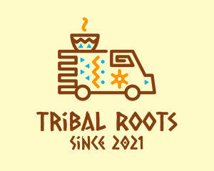 Tribal Coffee Truck  logo design