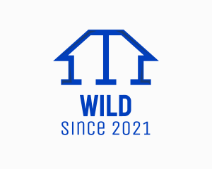 Blue Home Piping logo design