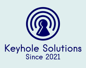 Keyhole - Security Keyhole Lock logo design