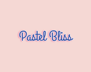 Cute Pastel Script logo design