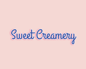 Cute Pastel Script logo design