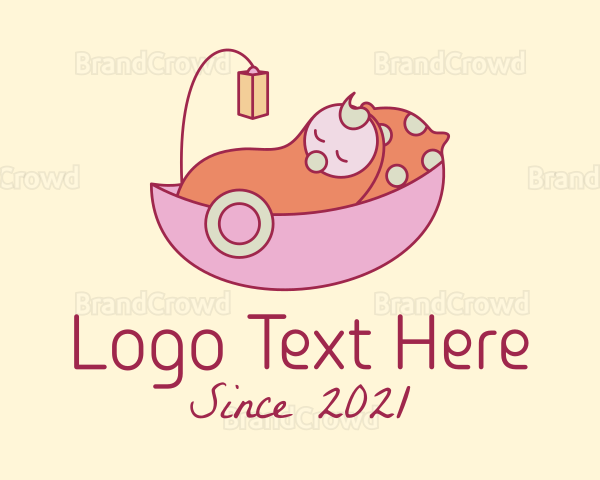 Baby Nursery Cradle Logo