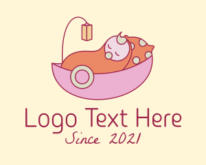 Babysitter - Baby Nursery Cradle logo design