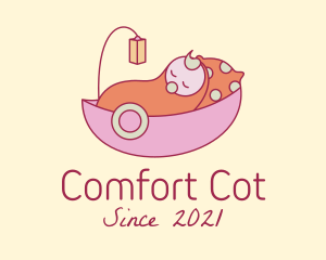 Baby Nursery Cradle  logo design