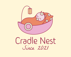 Baby Nursery Cradle  logo design