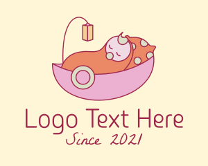 Crib - Baby Nursery Cradle logo design