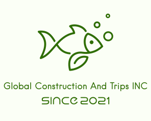 Marine - Organic Fish Farm logo design