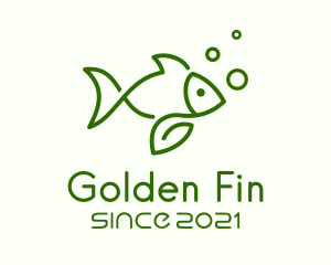 Goldfish - Organic Fish Farm logo design