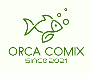 Fish Pond - Organic Fish Farm logo design