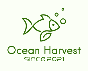 Aquaculture - Organic Fish Farm logo design