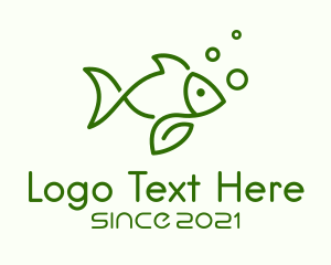 Fish Pond - Organic Fish Farm logo design