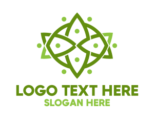 Ecology - Abstract Floral Decor logo design