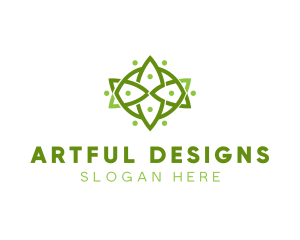 Floral Wellness Decor logo design