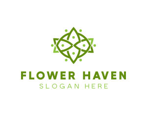 Floral Wellness Decor logo design