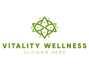 Floral Wellness Decor logo design