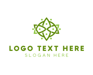 Eco - Floral Wellness Decor logo design