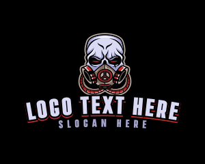Skull - Gas Mask Esports logo design