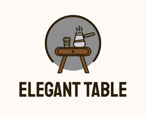 Table - Table Coffee Pot logo design