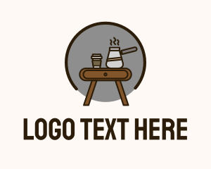 Cafe - Table Coffee Pot logo design