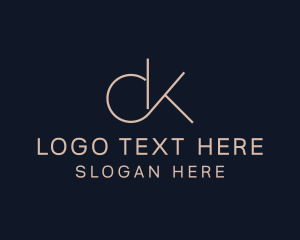 Letter Dk - Fashion Boutique Business logo design