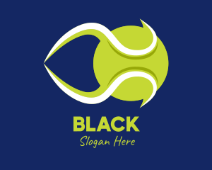 Green Tennis Ball  Logo