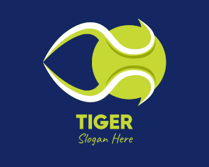 Green Tennis Ball  Logo