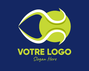 Green Tennis Ball  Logo