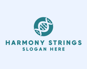 Modern DNA String  logo design