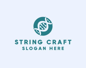 String - Modern DNA String logo design