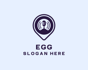 Radio Station - Location Music Podcast Mic logo design