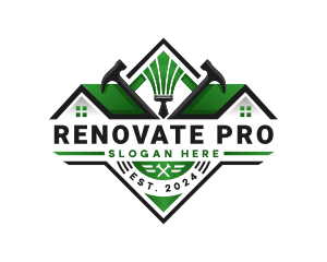 Roofing Hammer Remodeling logo design