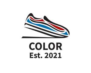 Sneakers - Sporty Running Shoe logo design