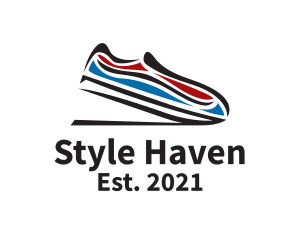 Runner - Sporty Running Shoe logo design