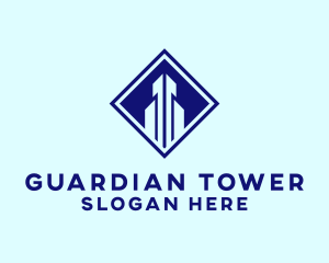 Diamond Building Tower logo design