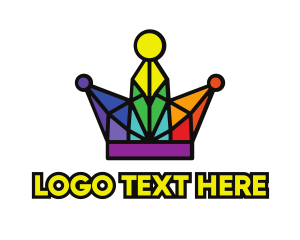 Gay - Modern Crystal Crown logo design