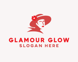 Glamour - Beauty Lady Hat logo design