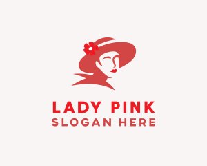 Beauty Lady Hat  logo design