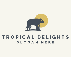 Brazil - Tapir Wild Safari logo design