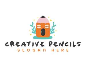 Pencil Daycare Learning logo design